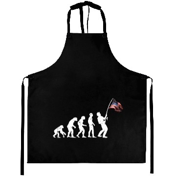 Discover Flag america fish Aprons
