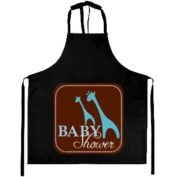 Discover Giraffe Baby Shower Aprons