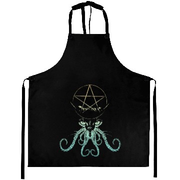 Discover Monster Cat - Cream Vintage Aprons