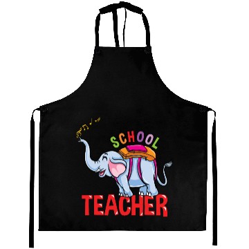 Discover Back To School Elephant School Teacher Aprons