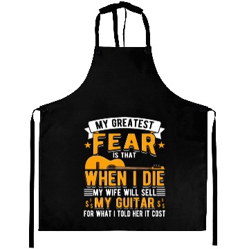 Discover Guitar Guitarist Guitar Player Gift Aprons