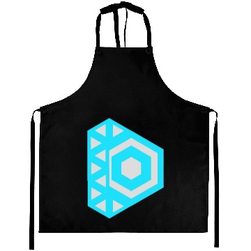 Discover Letter D Logo Robot Aprons