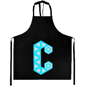 Discover Letter C Logo Robot Aprons