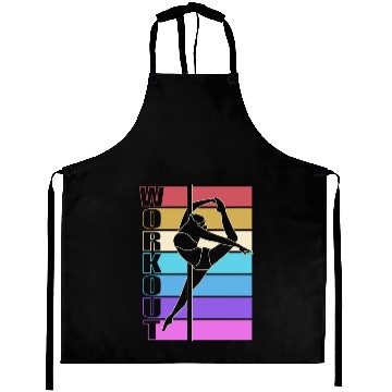 Discover Retro Workout Pole Dancing Pole Dancer Aprons