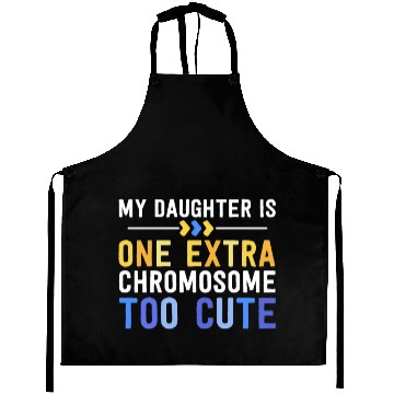 Discover Family Down Syndrome Awareness for Dad Mom Extra Aprons