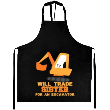Discover Will Trade Sister for Excavator | Toddler Boy Aprons