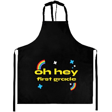 Discover oh hey first grade Teacher Student cute Aprons