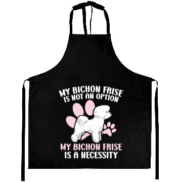 Discover Bichon Frise Dog Lover Dog Breeder Puppy Paw Love Aprons