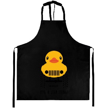 Discover Jeep Cute Rubber duck on Offroad wheels duckduck Aprons