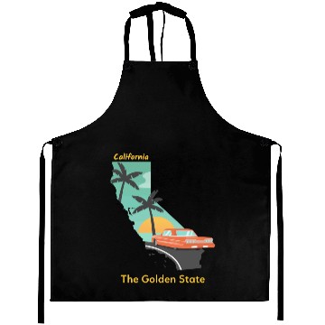 Discover California The Golden State Aprons