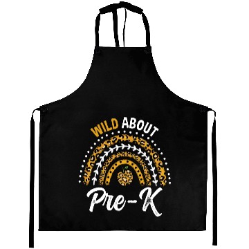 Discover Wild About Pre-K Teacher Rainbow Aprons