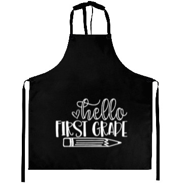 Discover Hello First Grade Back to School Student Teacher Aprons