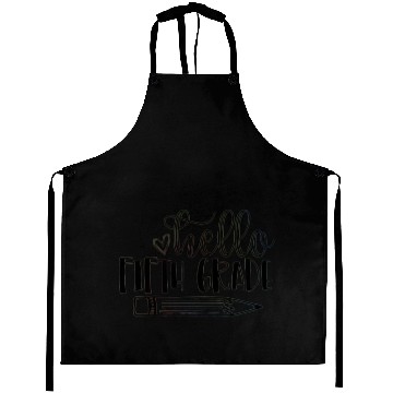 Discover Hello Fifth Grade Student Teacher Back to School Aprons