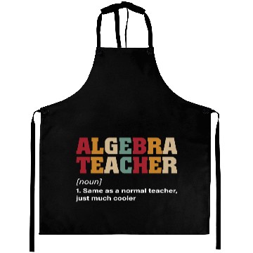 Discover Math Teacher Algebra Teacher Noun Definition Aprons