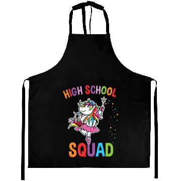 Discover High School Squad Unicorn Back To School Aprons