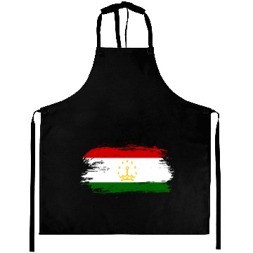 Discover Tajikistan flag Aprons