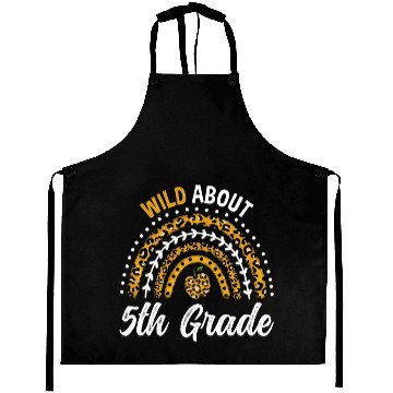 Discover Wild About 5th Grade Teacher Rainbow Aprons