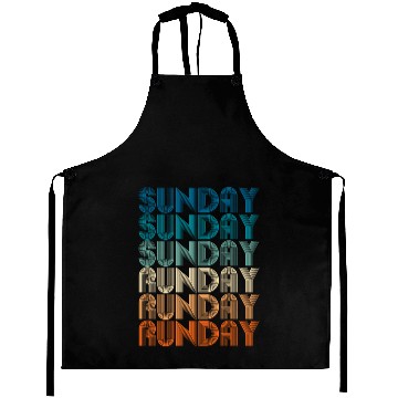 Discover Sunday Runday Vintage Retro Fitness Training Aprons