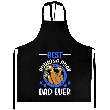 Discover Best Running Duck Dad Ever Aprons
