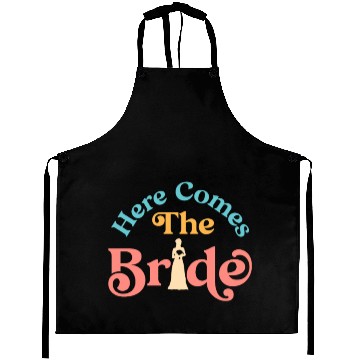 Discover Here Comes The Bride Bridal Wedding Shower Idea Aprons