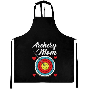 Discover Archery Mom Bow Arrow Bowman Mother Target Archer Aprons