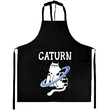 Discover Caturn Cat Owner Saturn Astronomer Astronomy Aprons