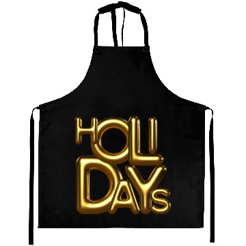 Discover Holidays gold Aprons