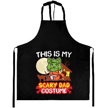 Discover This Is My Scary Dad Costume Funny Halloween Aprons