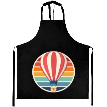 Discover Hot Air Balloon Retro Driving Flight Aprons