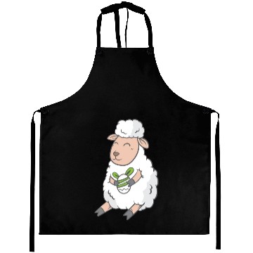 Discover Cute Easter Egg Happy Animal Sheep Gift Aprons