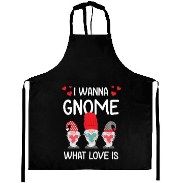 Discover Valentine His Her Gift I Want Gnome What Love Is Aprons