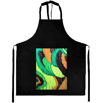 Discover Colorful flow grass art Aprons