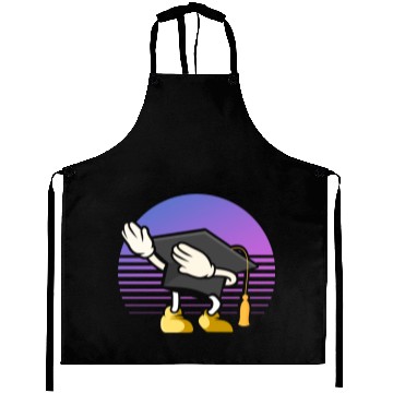 Discover Dabbing Academic Cap Graduation Aprons