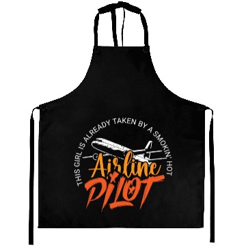 Discover Pilot Flight Captain Glider Flying Airplane Airman Aprons