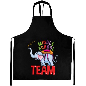 Discover Back To School Elephant Middle School Team Aprons