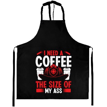 Discover Firefighter Coffee size my Ass Night Shift Firemen Aprons