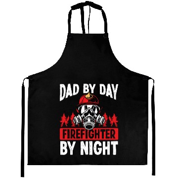 Discover Night Shift Firefighter Dad Fathers Day Firemen Aprons