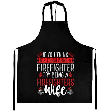 Discover Night Shift Firefighter Wife Women Firefighter Aprons