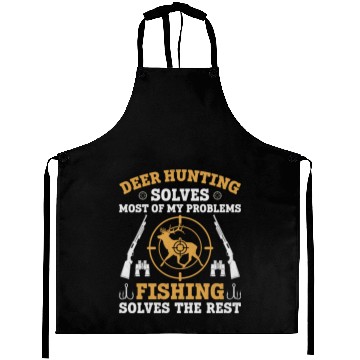 Discover Buck Deer Hunting Hunter Fishing Aprons
