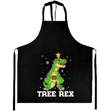Discover Tree Rex Xmas Tree Dinosaur Christmas Aprons