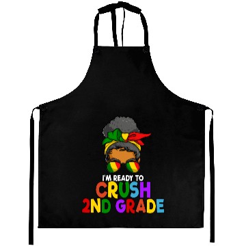 Discover Juneteenth Messy Bun I'm Ready To Crush 2nd Grade Aprons