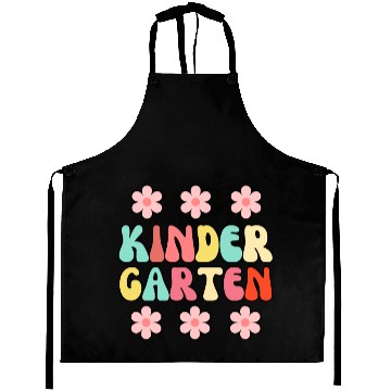 Discover Groovy Hello Kindergarten Vibes Retro Aprons