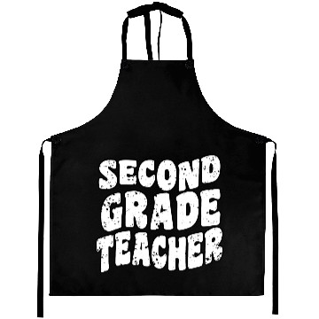 Discover Retro Groovy Second Grade Teacher Back To School Aprons