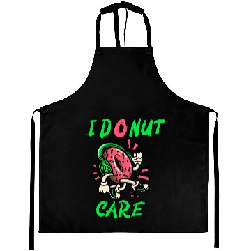 Discover I Don't Care Typography With Funny Donut Aprons