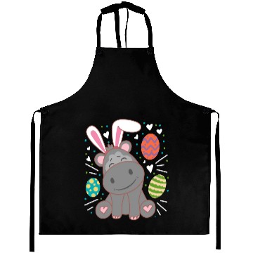 Discover Hippo Wearing Rabbit Bunny Ears Funny Easter Aprons