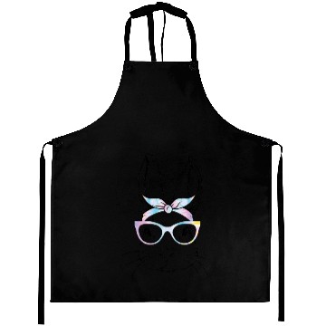 Discover Bunny Face With Sunglasses For Easter Day Aprons