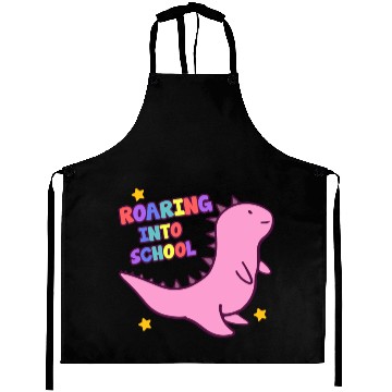 Discover Roaring Into School Cute Dinosaur Back To School Aprons