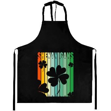 Discover St Patrick Shenanigans Retro Shamrock Aprons