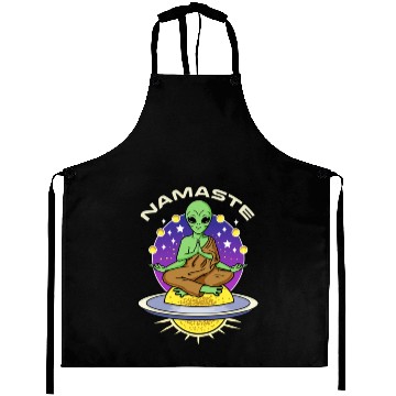 Discover Namaste Alien For Yoga Lover Aprons