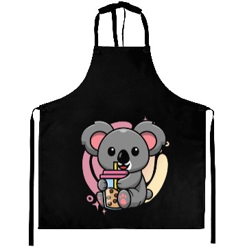 Discover Kawaii Koala Bubble Tea Boba Tea Koala Aprons